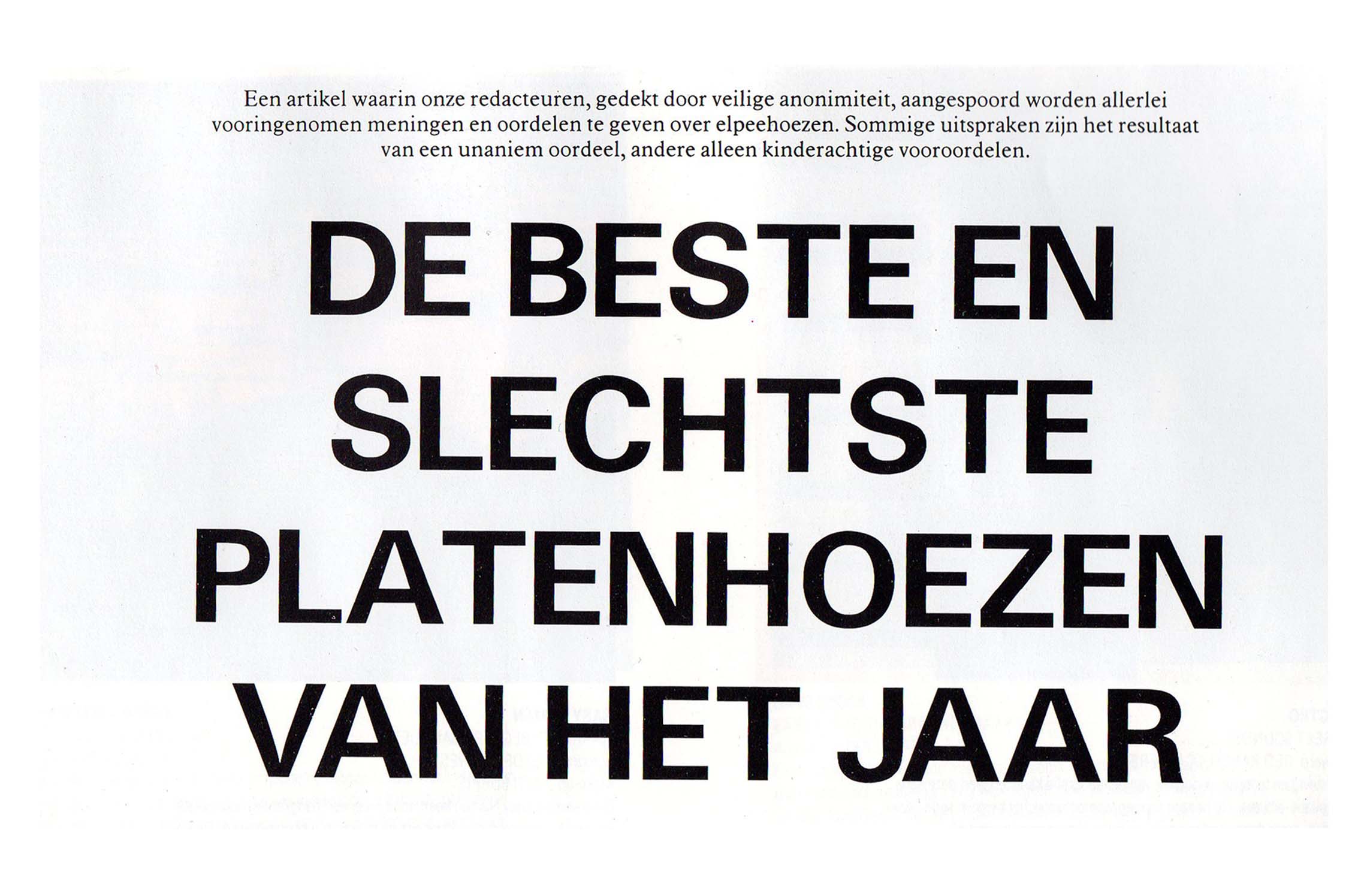 Beste en slechtste hoes